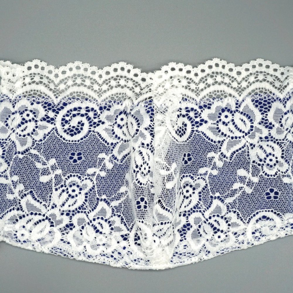 White Blue  Lace Face Mask Dust mask Fashion mask - Picture 2 of 5